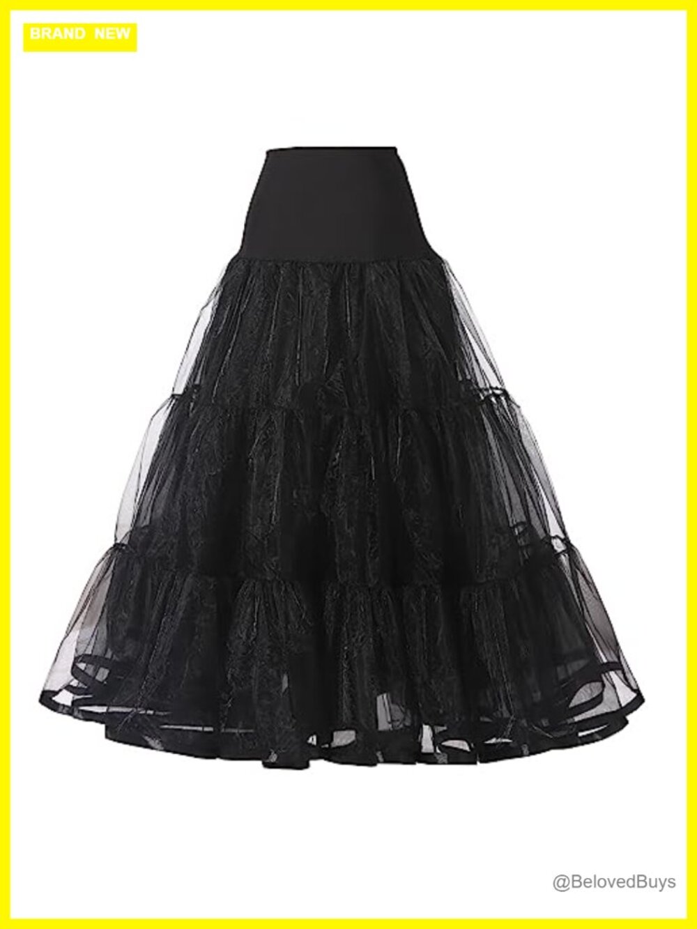 Women's Ankle Length Petticoat Underskirt Organza Spandex Wedding Prom Slip